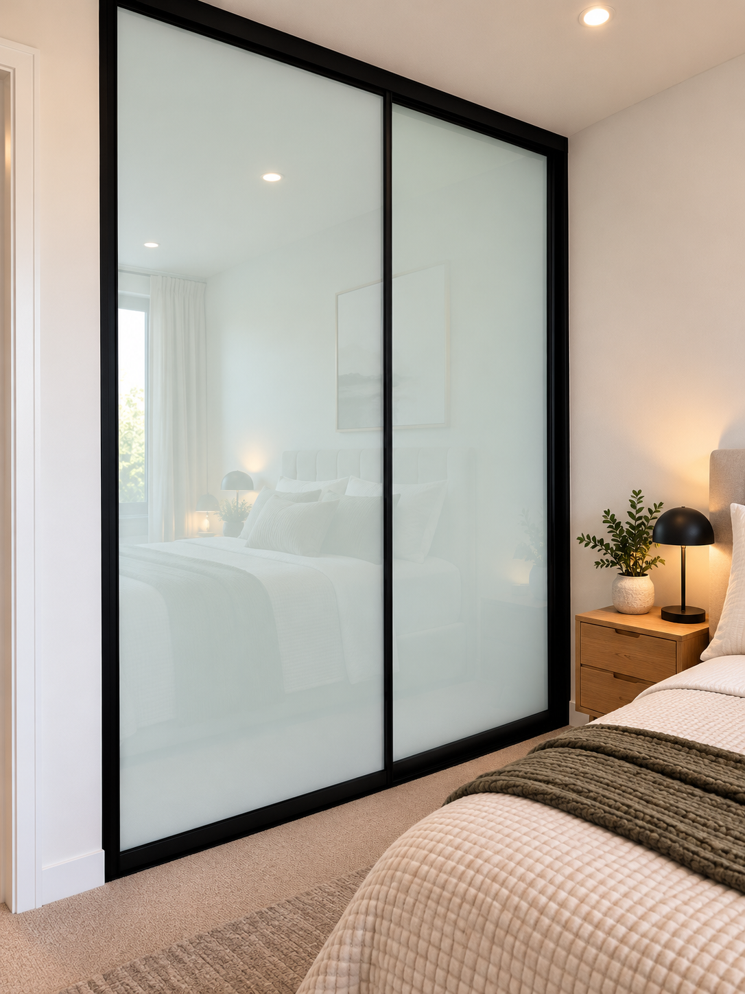 Frosted Glass sliding wardrobe door